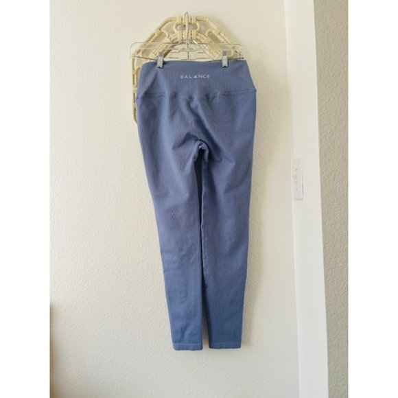 Balance Athletica / Vitality Light Blue Ribbed Leggings Sz 2X - Picture 1 of 5